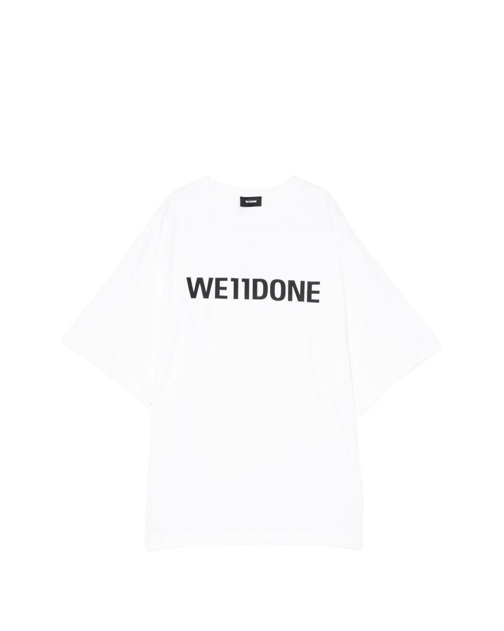 we11done White Logo T-Shirt for men