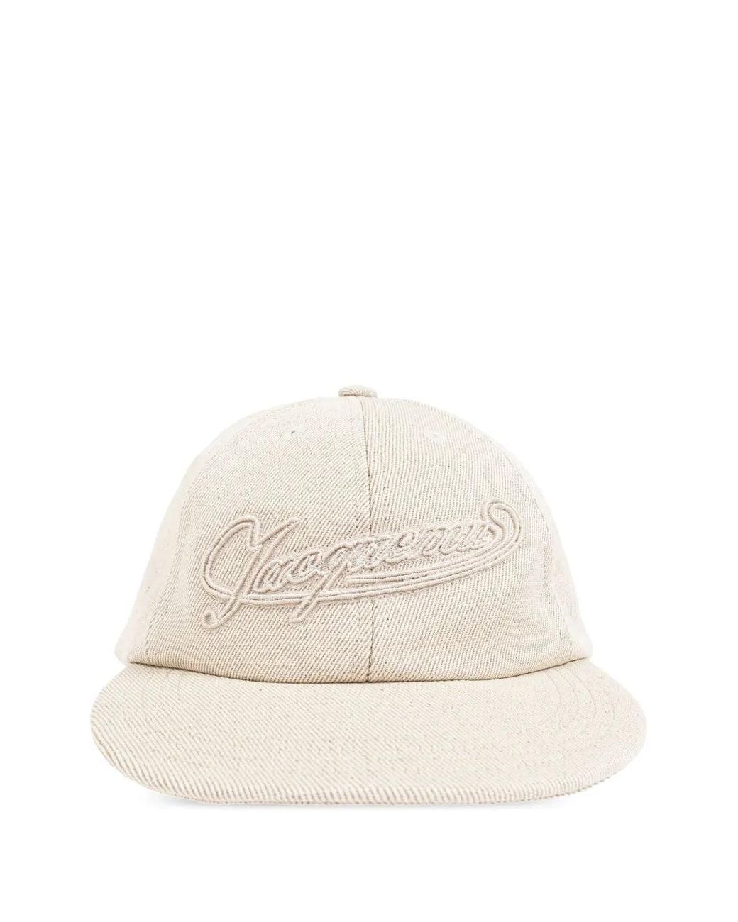 Jacquemus White Logo Hat for men