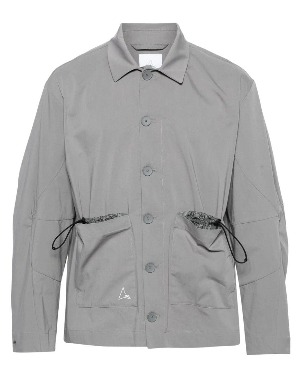 Roa Gray Chore Button-Up Shirt for men