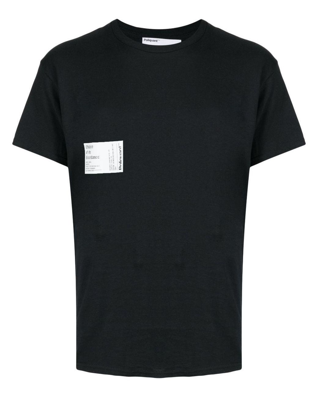 Children of the discordance Black Graphic-Print Cotton T-Shirt for men