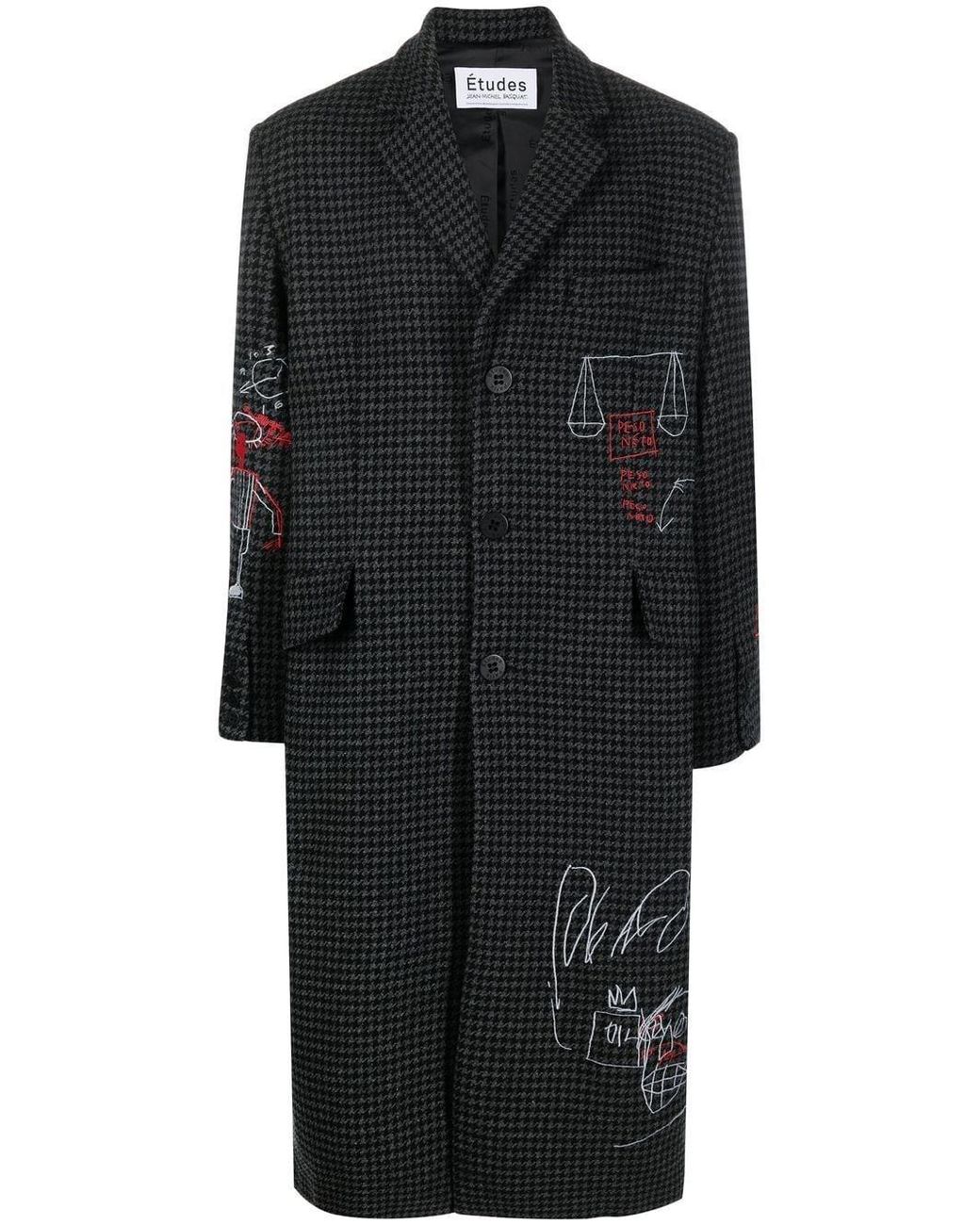 Etudes Studio Black Jack Johnson Houndstooth Coat for men