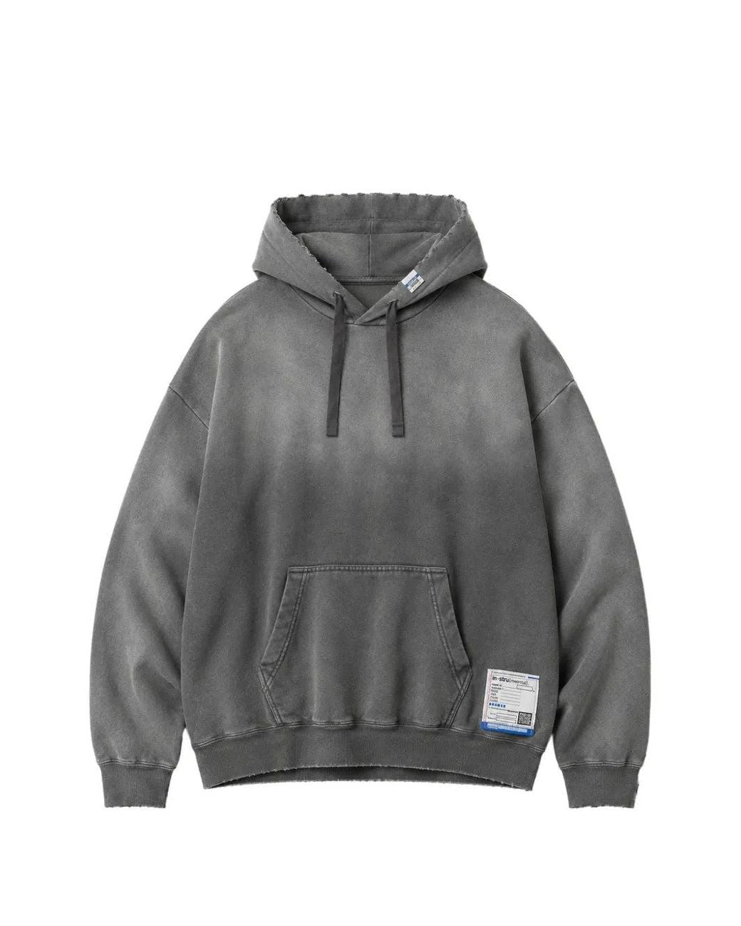Maison Mihara Yasuhiro Gray Sun-Faded Like Distressed Hoodie for men