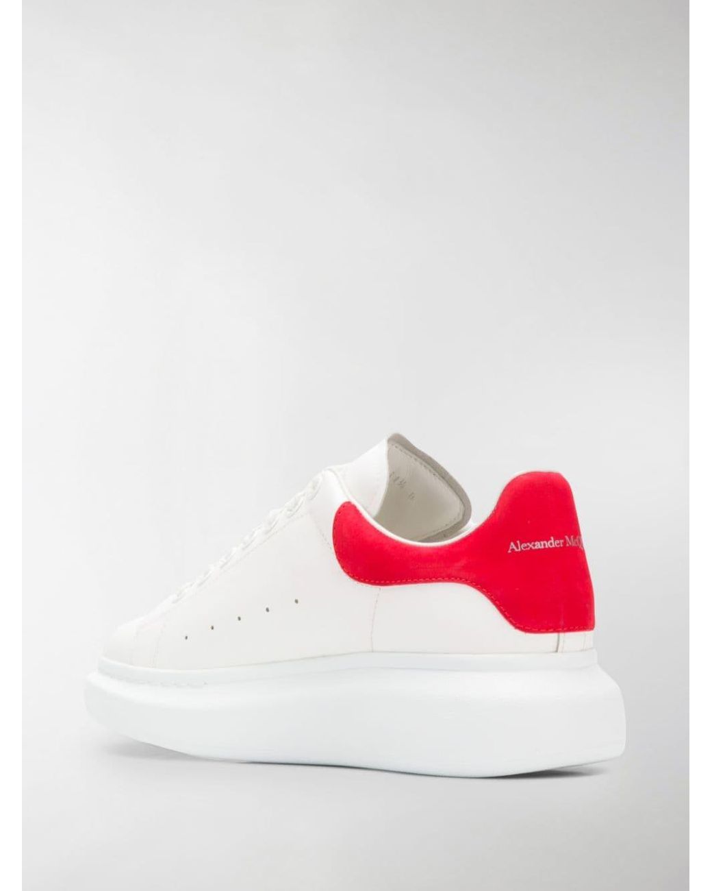 Alexander McQueen Sneakers Red in White 