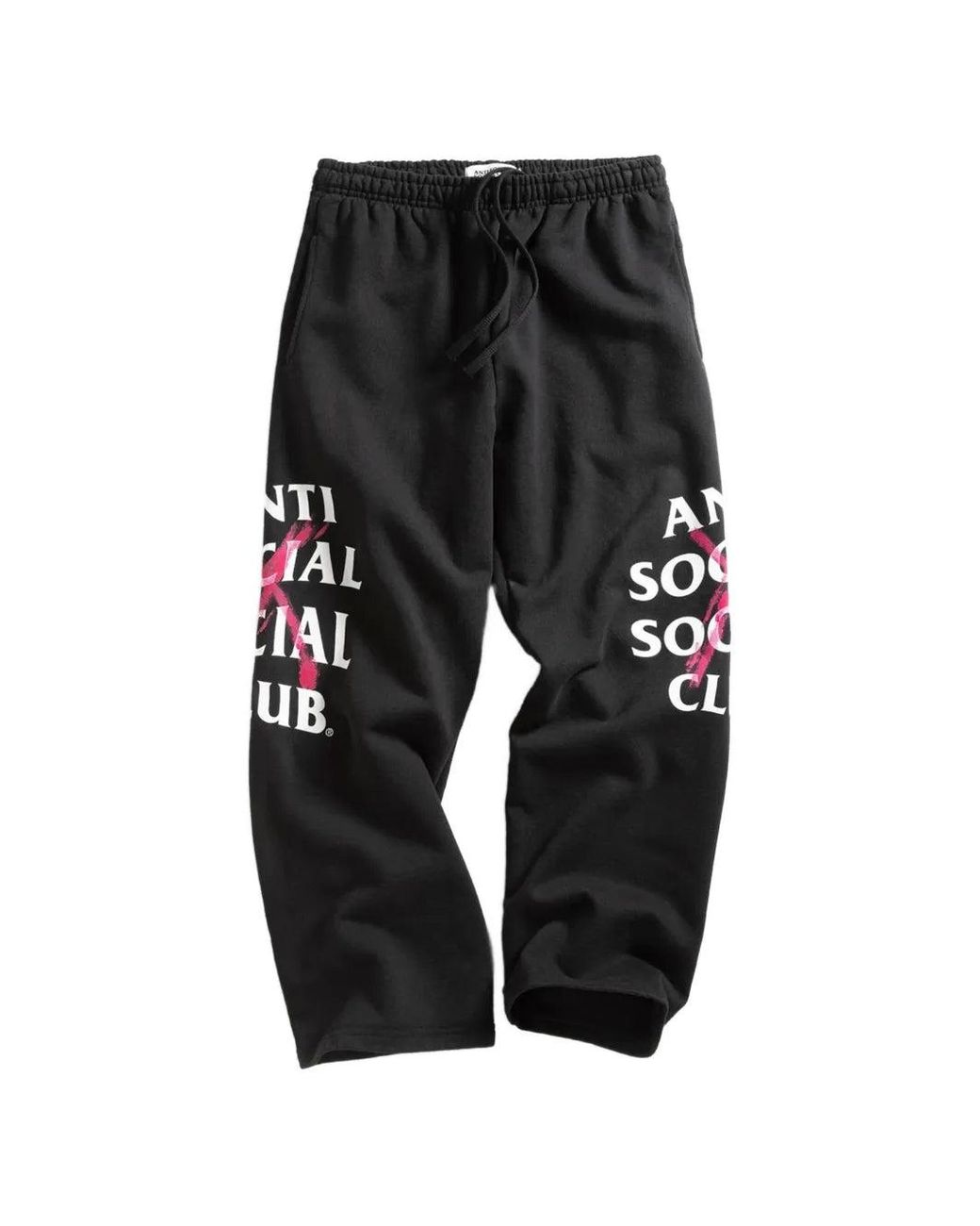 ANTI SOCIAL SOCIAL CLUB Black Cancelled Paint Track Pants for men
