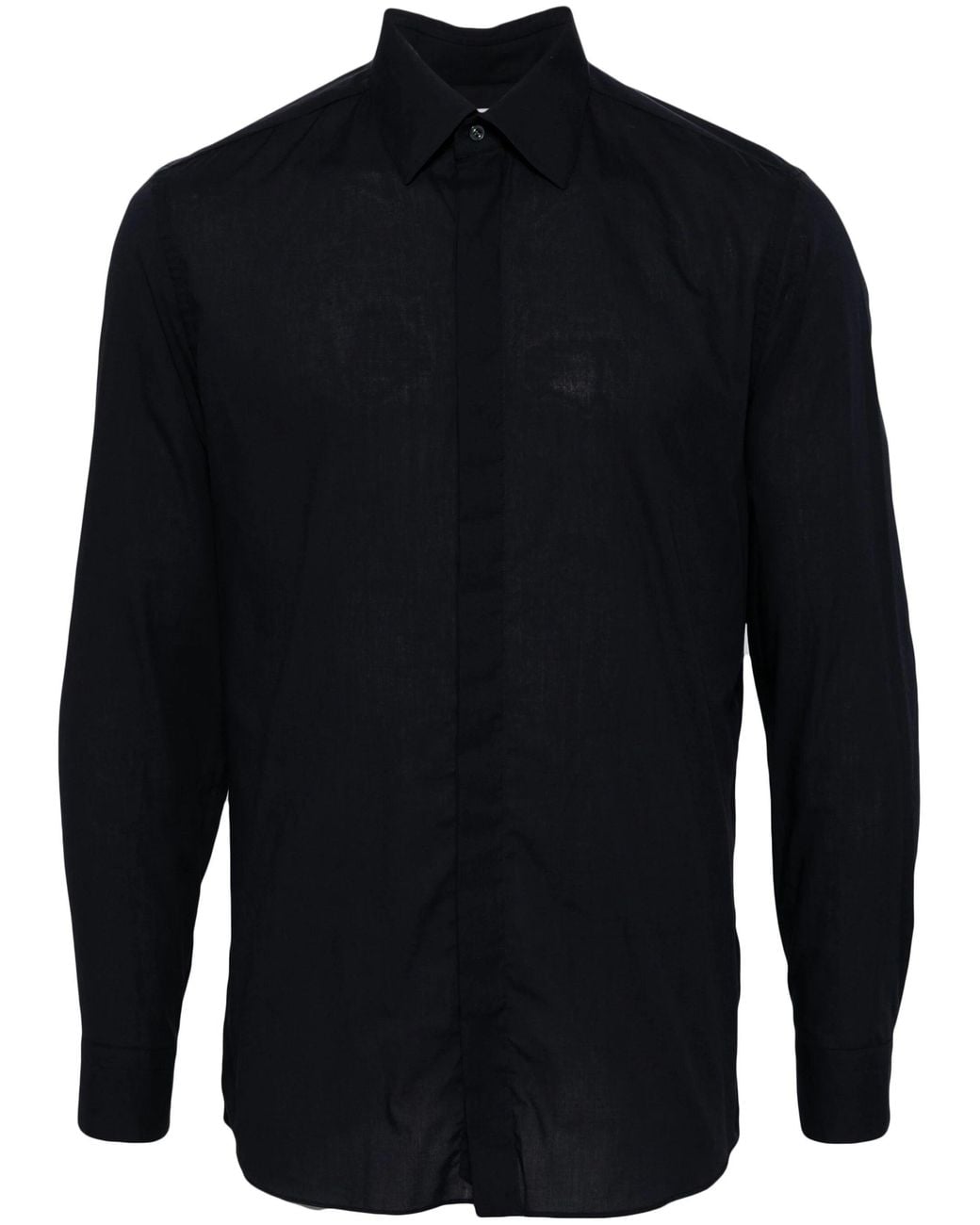 Caruso Blue Cotton Shirt for men