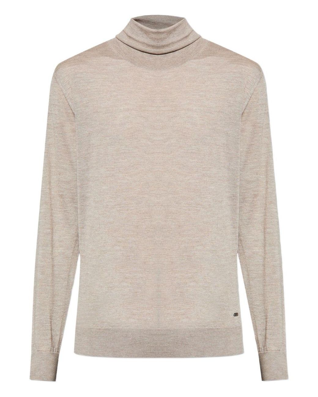 Brioni White Roll-Neck Sweater for men
