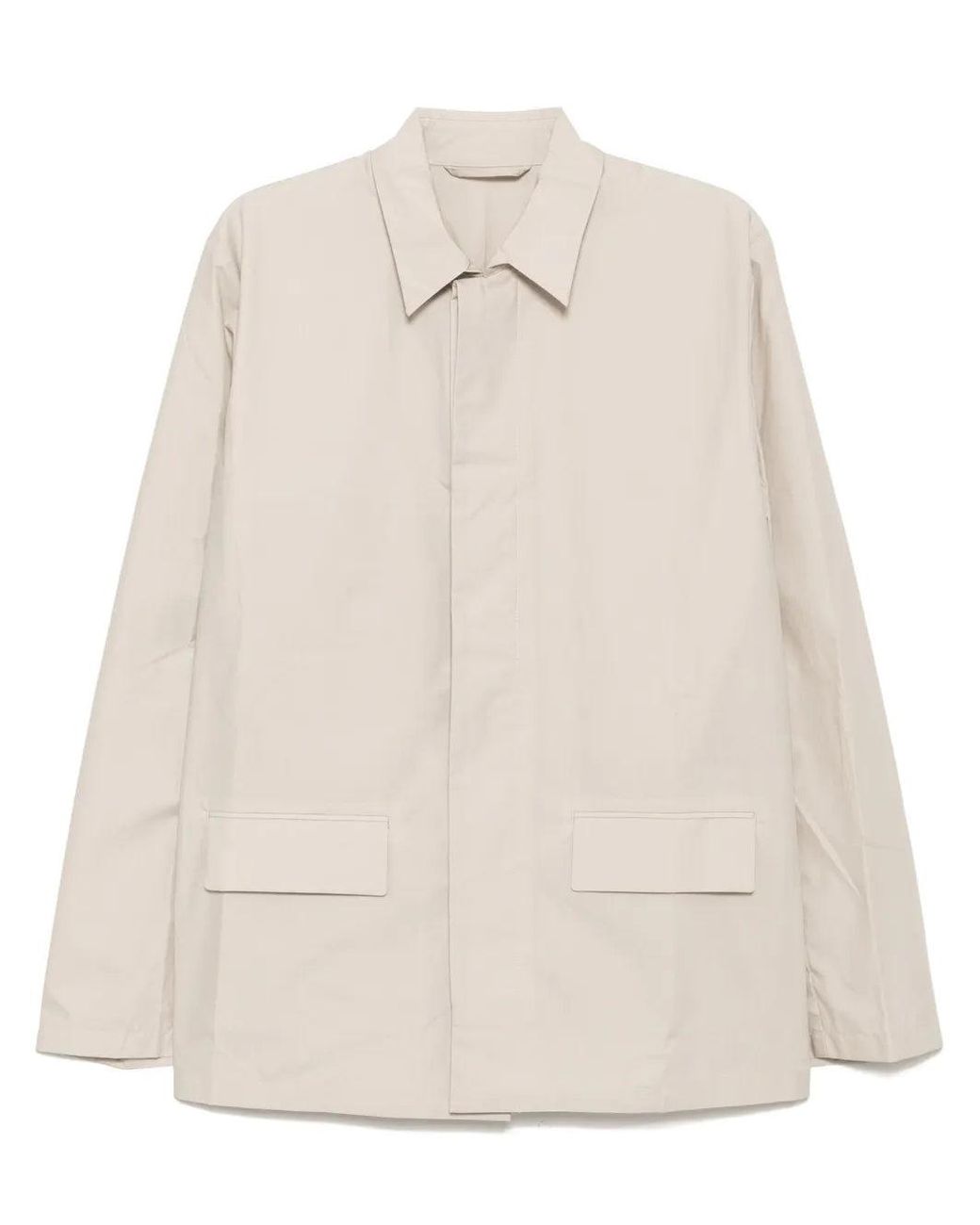 Rier Natural Cotton Shirt Jacket for men