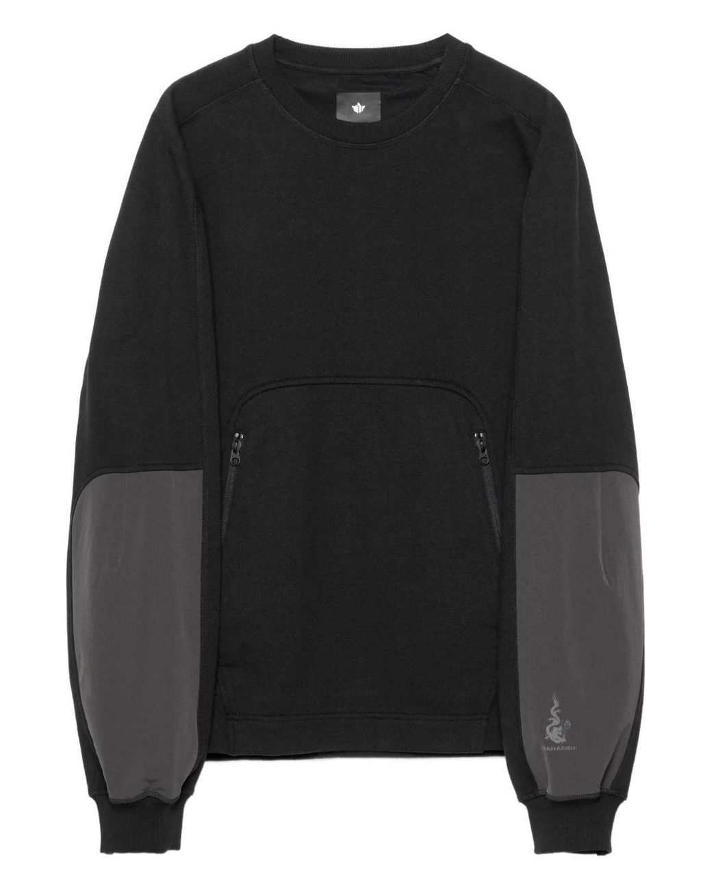 Maharishi Black 6045 Panelled Sweatshirt for men