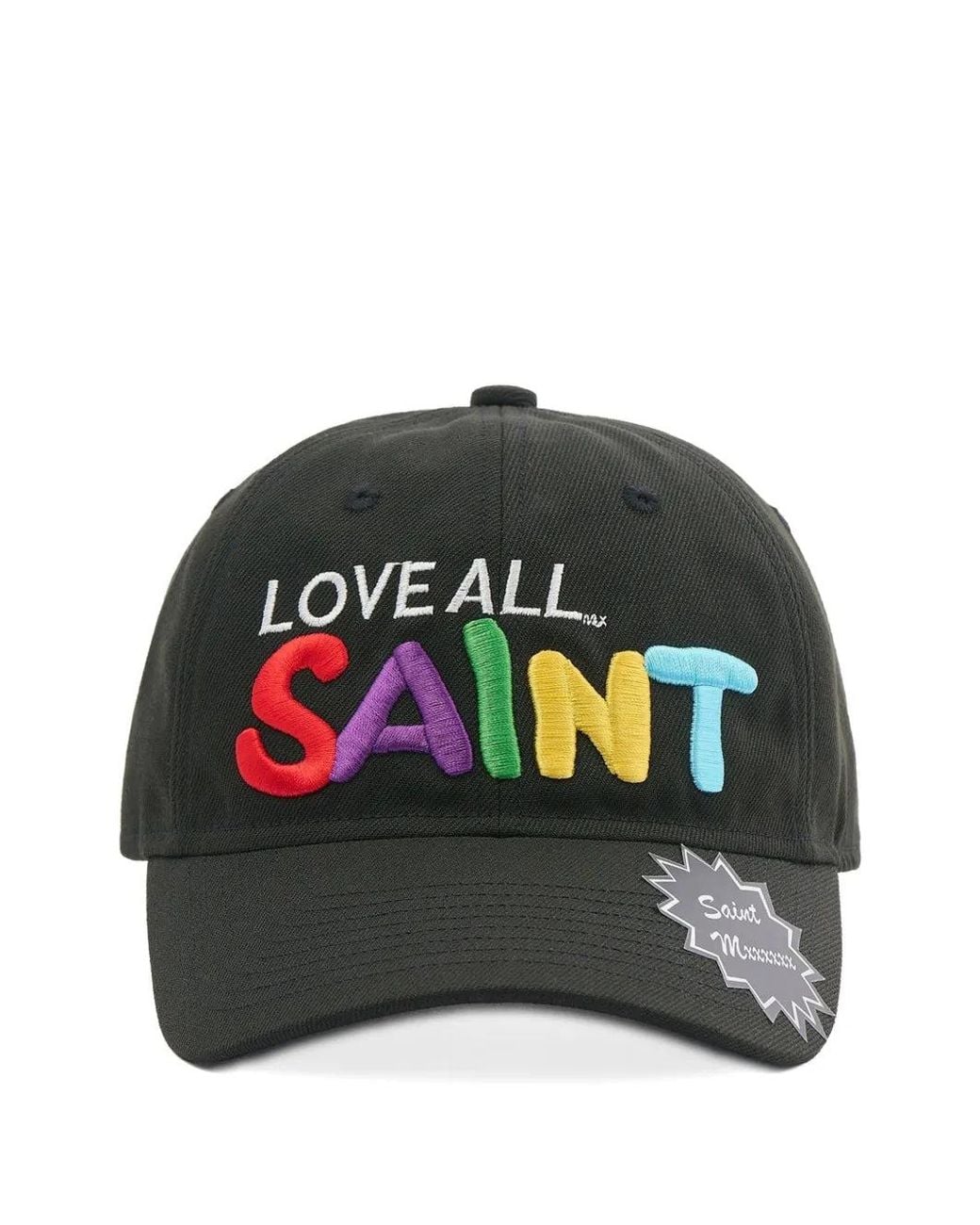 SAINT Mxxxxxx Gray Embroidered-Logo Baseball Cap for men