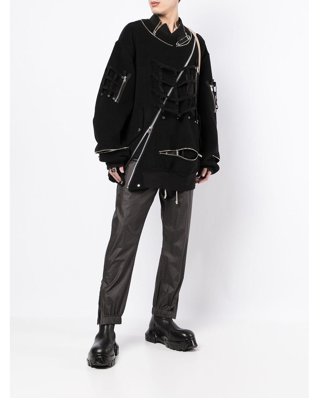 TAKAHIROMIYASHITA TheSoloist. Safety-pin Detail Jacket in Black