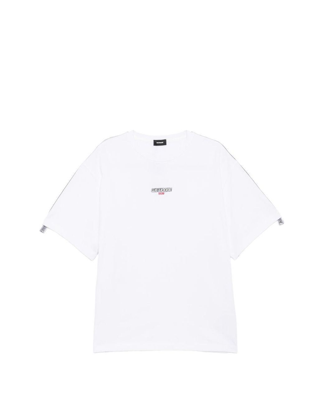 we11done White Logo-Embossed T-Shirt for men