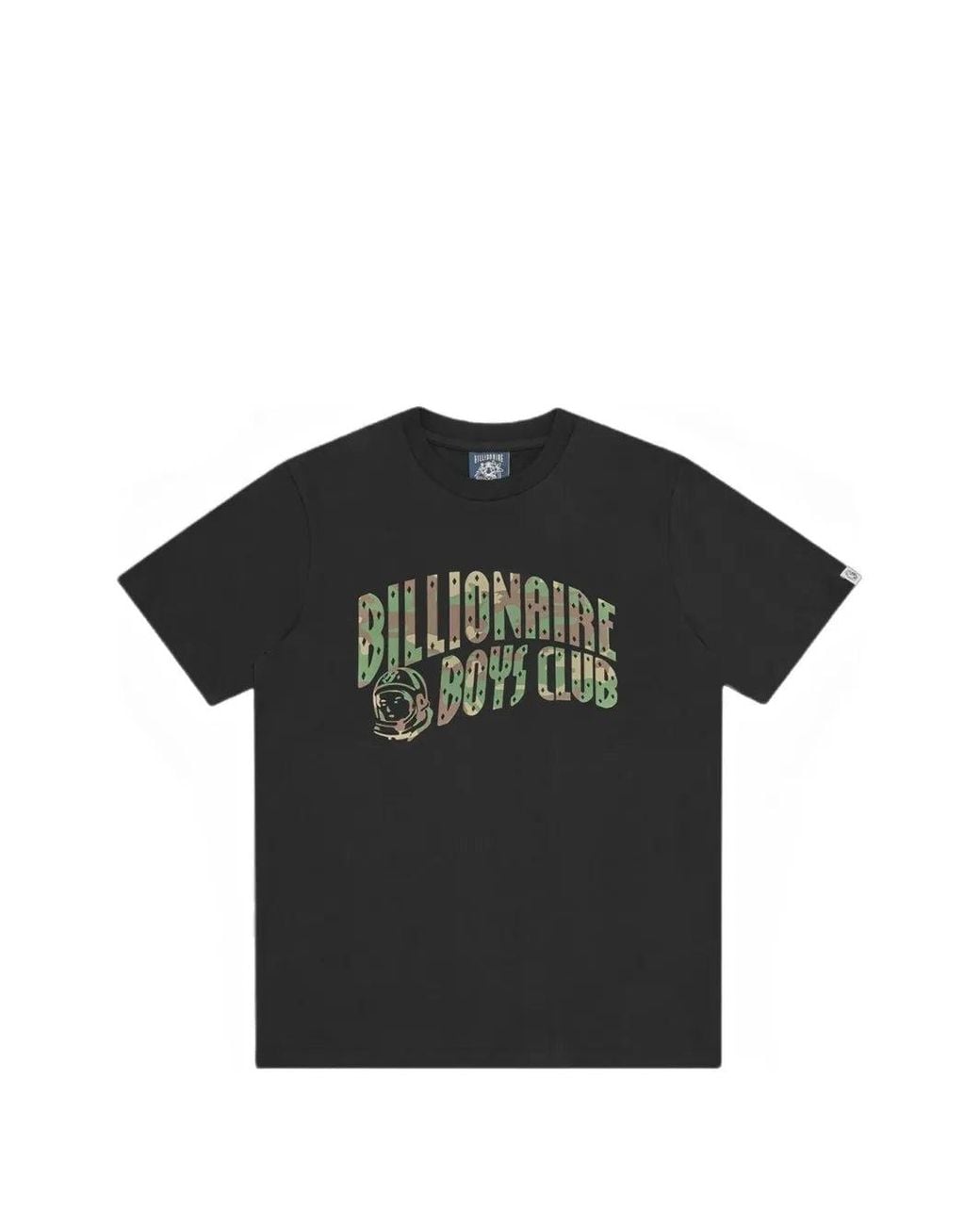 BBCICECREAM Black Logo-Print Camouflage-Pattern T-Shirt for men