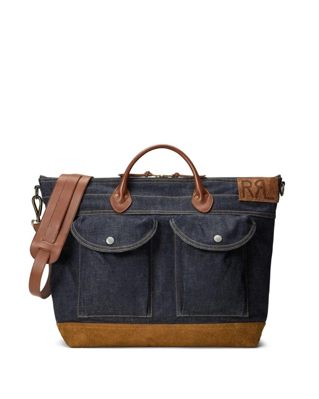 RRL Blue Dayton Tote Bag for men