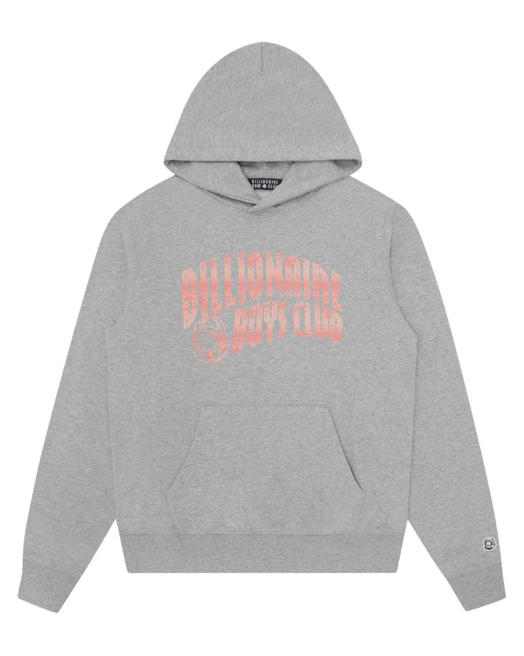 BBCICECREAM Gray Classic Curve Logo Hoodie for men