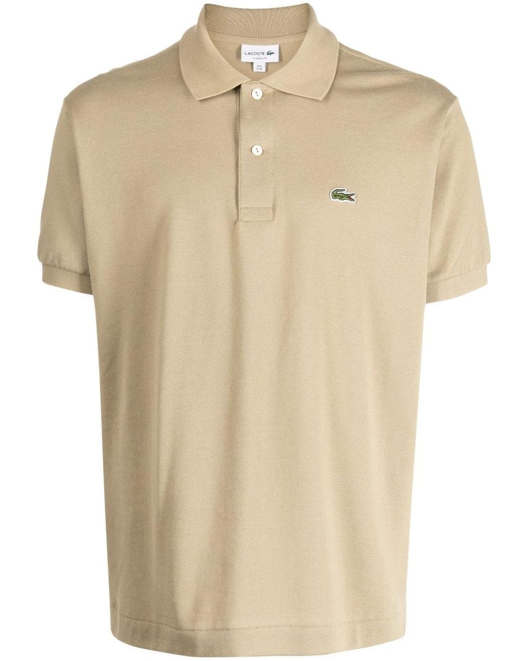 Lacoste Short-sleeve Polo Shirt in Natural |