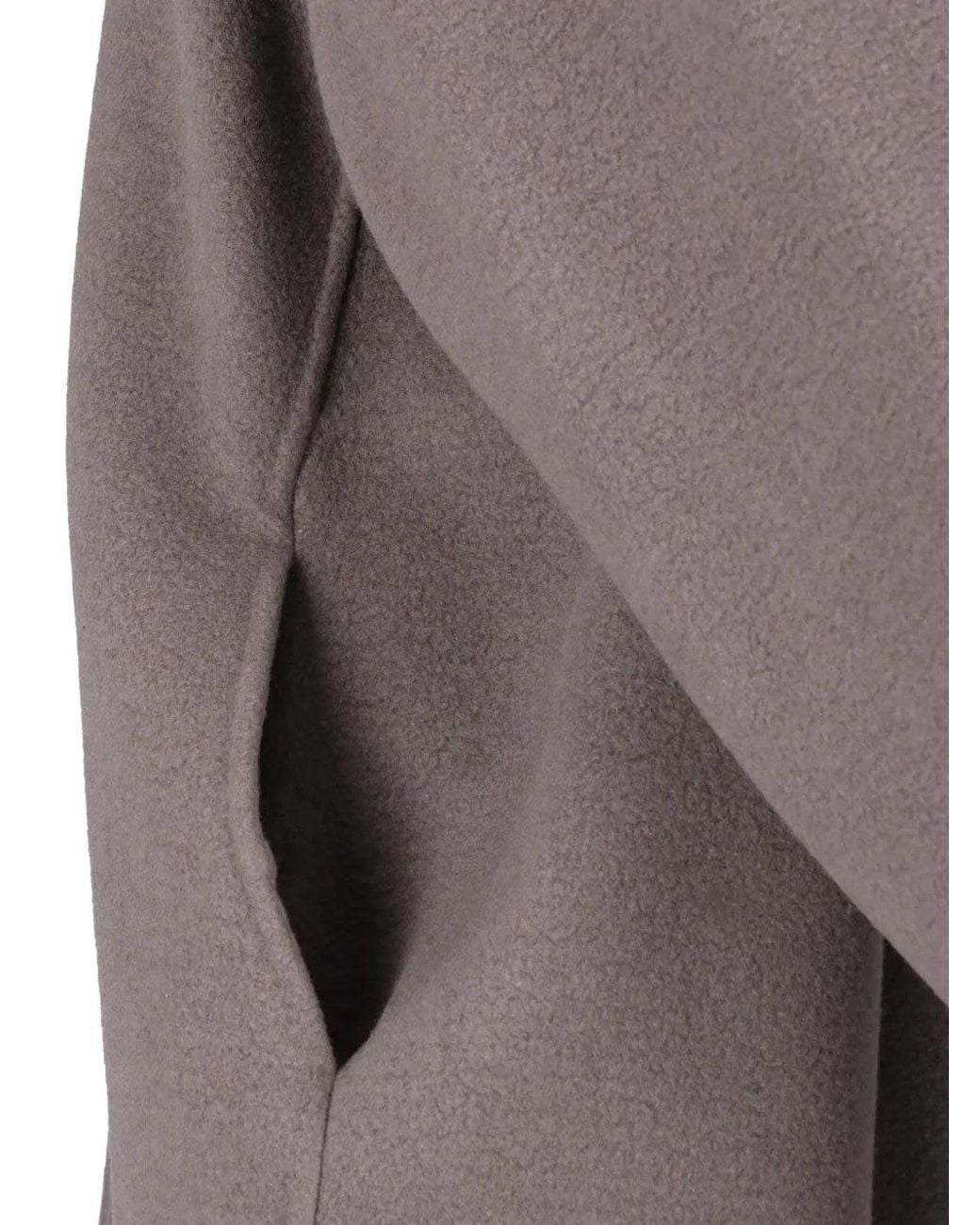 Rick Owens Brown Cashmere Hooded Jacket for men