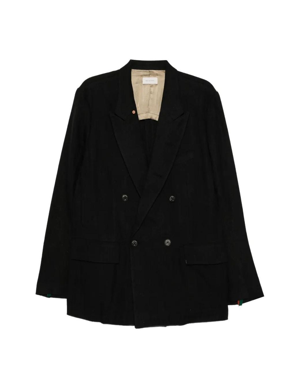 Bed J.w. Ford Black Blazer En Soie À Boutonnière Croisée for men