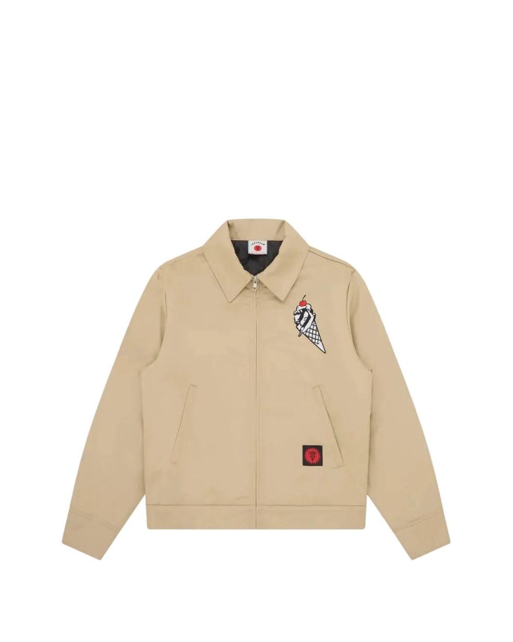 ICECREAM Natural Cone Zip-Up Shirt Jacket for men