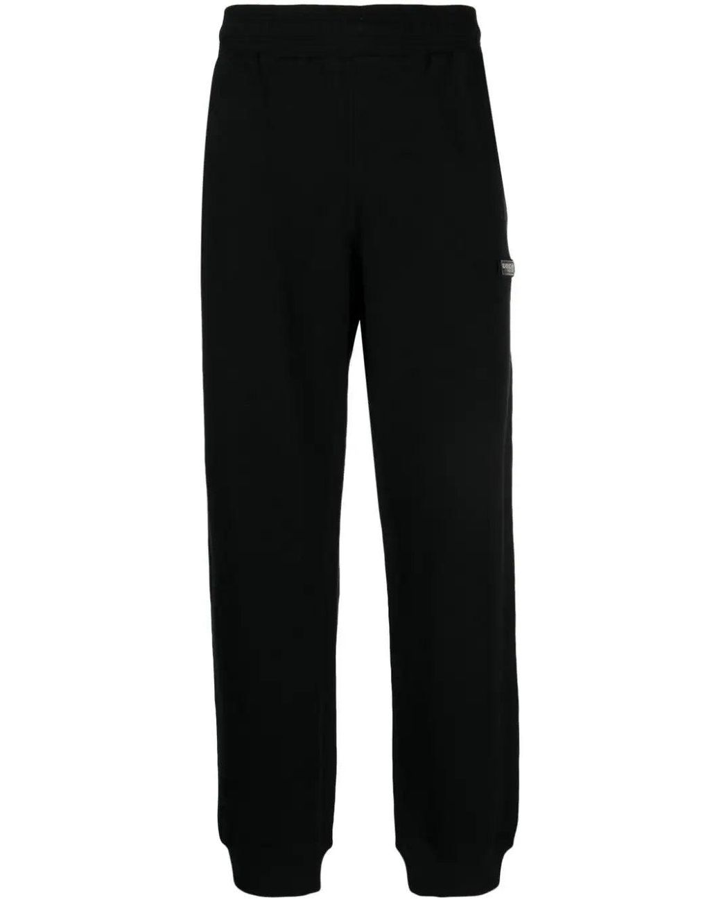 Givenchy Black Logo-Appliqué Elasticated-Waist Track Pants for men