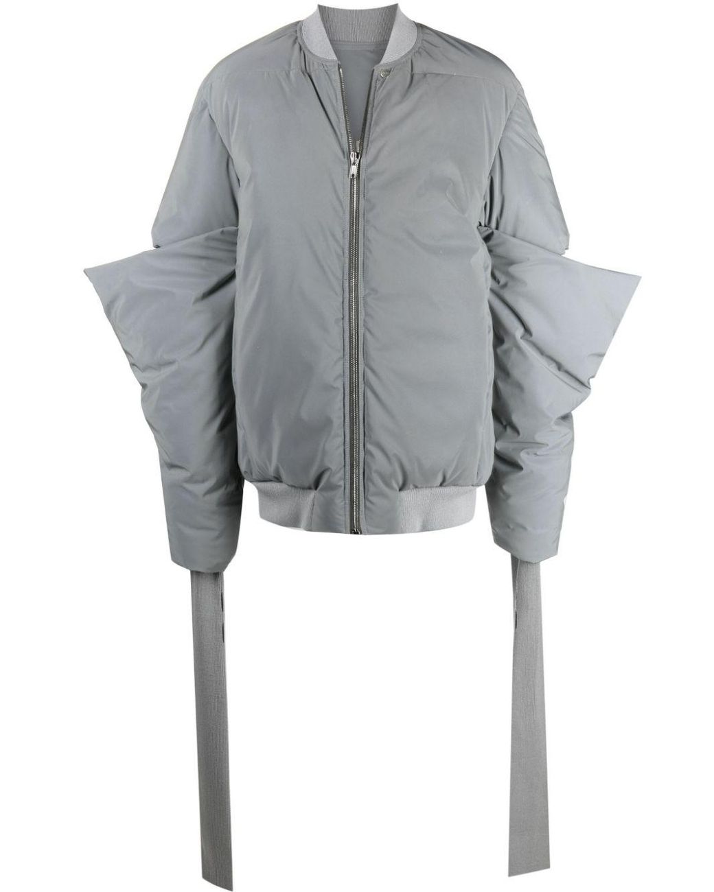 Rick Owens Gauntlet Bomber Jacket in Gray for Men | Lyst