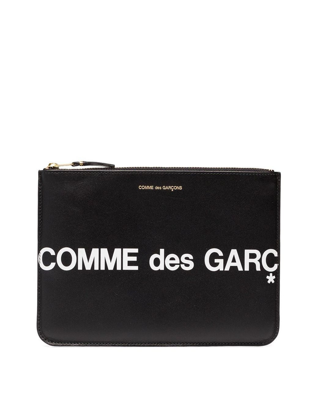 Comme des Garçons Black Logo Print Pouch
