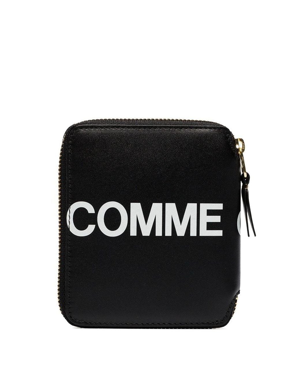 Comme des Garçons Black Logo Zipped Wallet