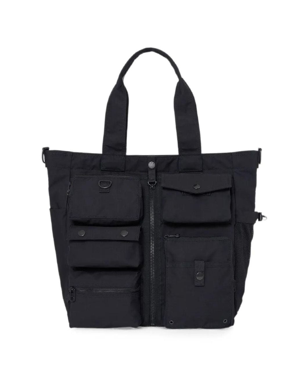 Porter-Yoshida and Co Black Potr Dissection Multiple-Pocket Tote Bag for men