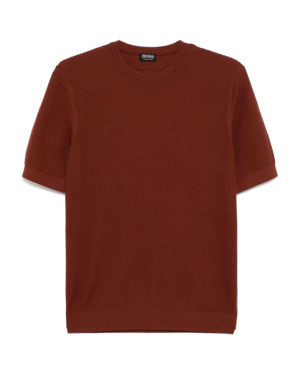 Zegna Red Cotton T-Shirt for men