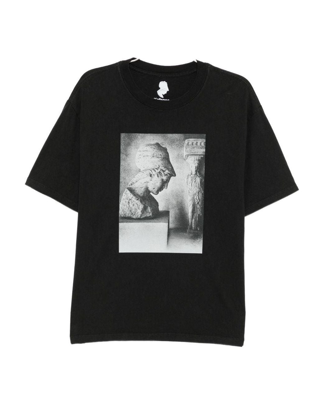 Kafeneo by TBF Black Graphic-Print T-Shirt for men