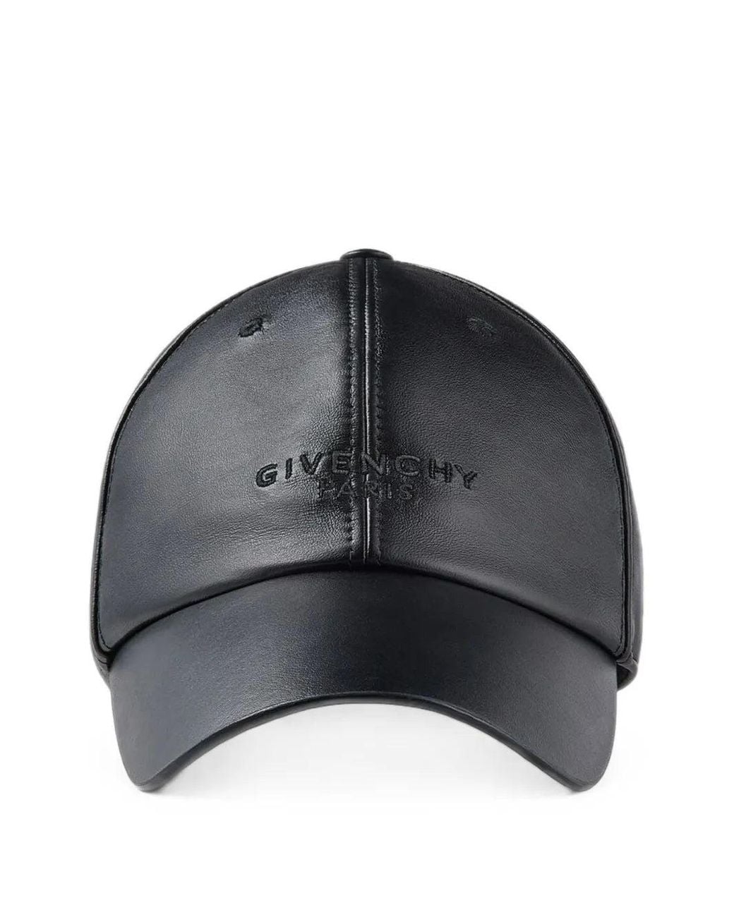 Givenchy Black Paris Embroidered Cap for men