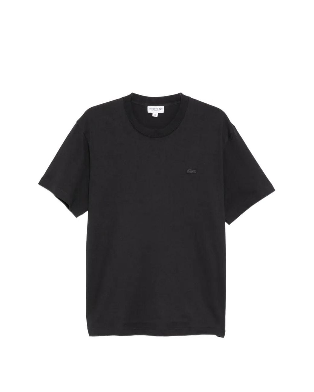 Lacoste Black T-Shirt À Logo Imprimé for men