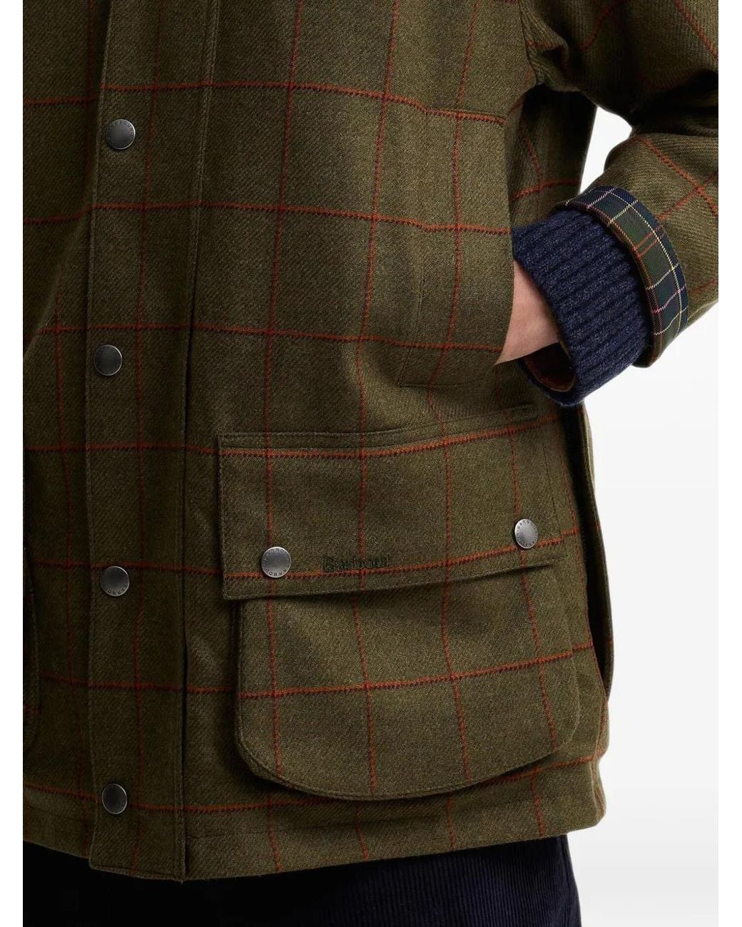 Barbour Green Paul Smith Loves Check Jacket for men