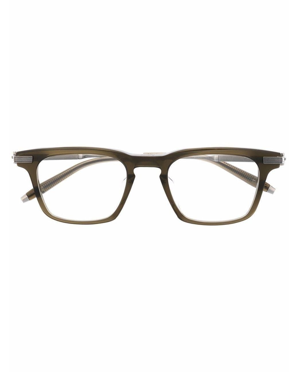 Akoni Brown Zenith Wayfarer-frame Glasses for men