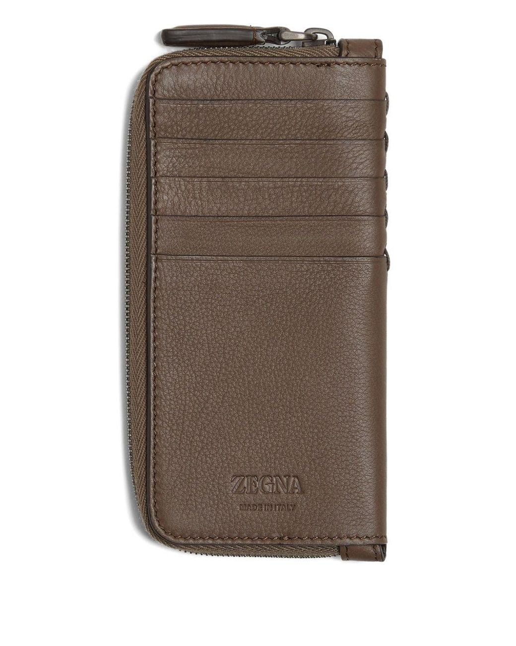 Zegna Brown Secondskin Wallet for men