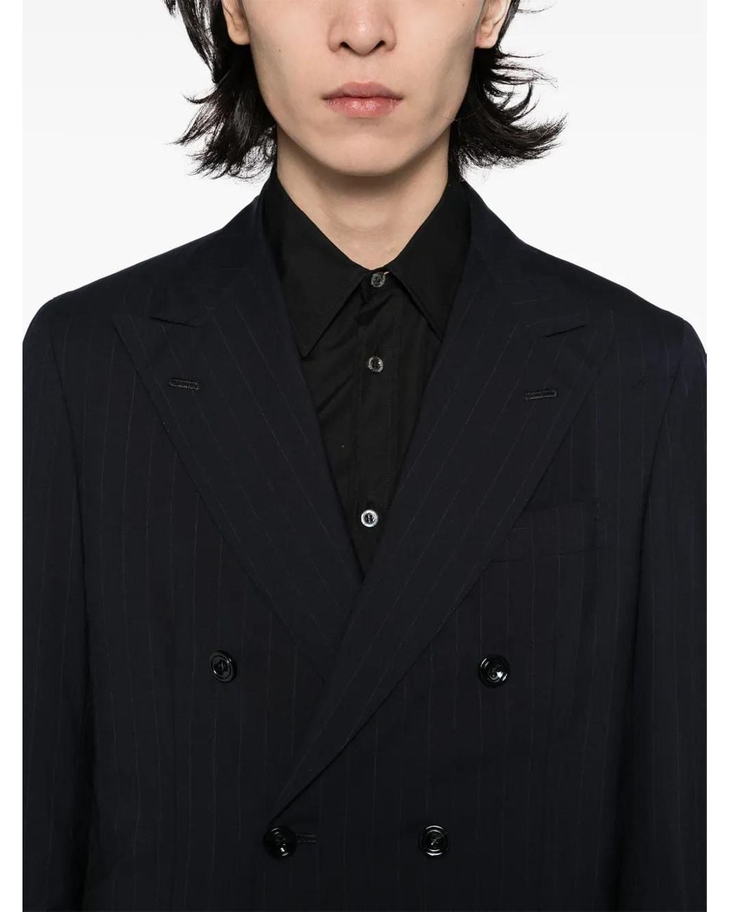 Costume Rayé Kiton pour homme en coloris Blue