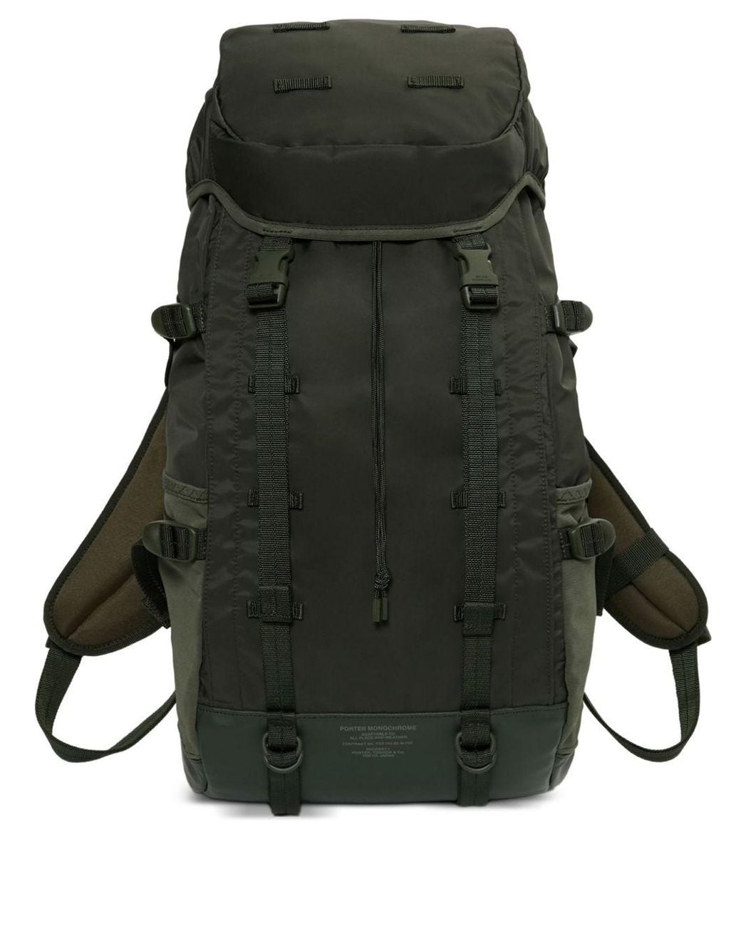 Porter-Yoshida and Co Black Buckle Strap Backpack for men