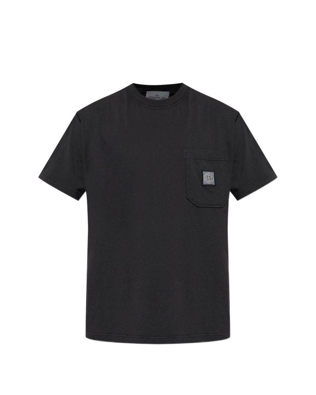 Stone Island Black T-Shirt for men