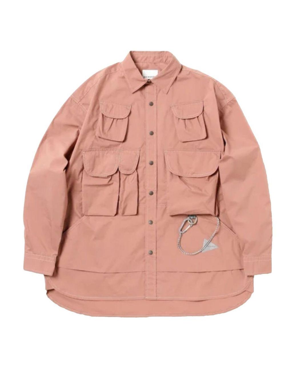 And Wander Pink Cotton-Blend Shirt for men