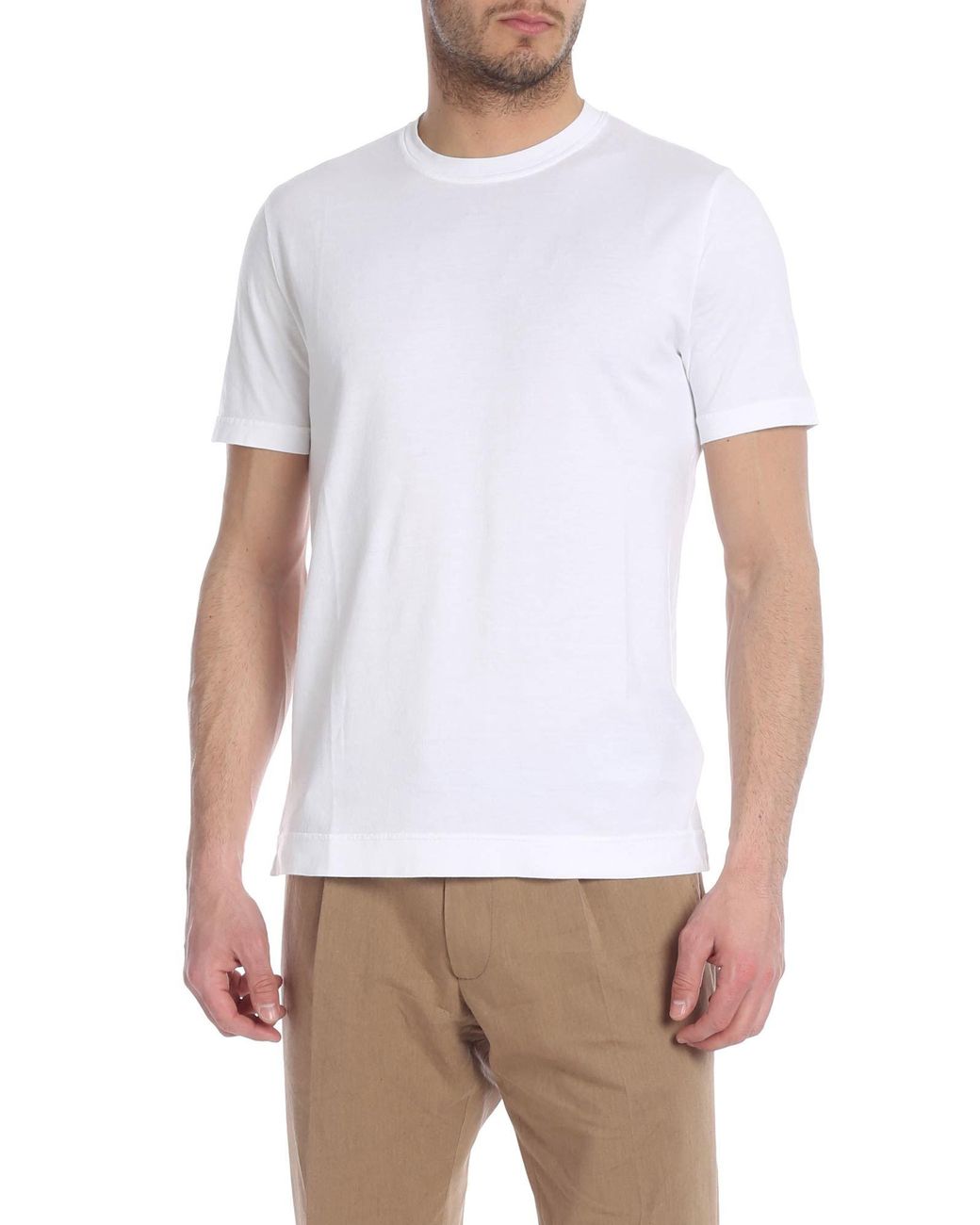 Fedeli Cotton Extreme Crew-neck T-shirt In White for Men - Lyst