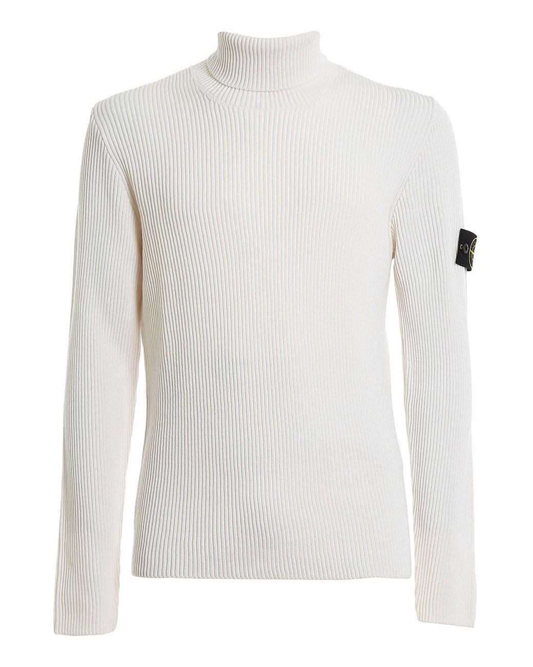 stone island white turtleneck