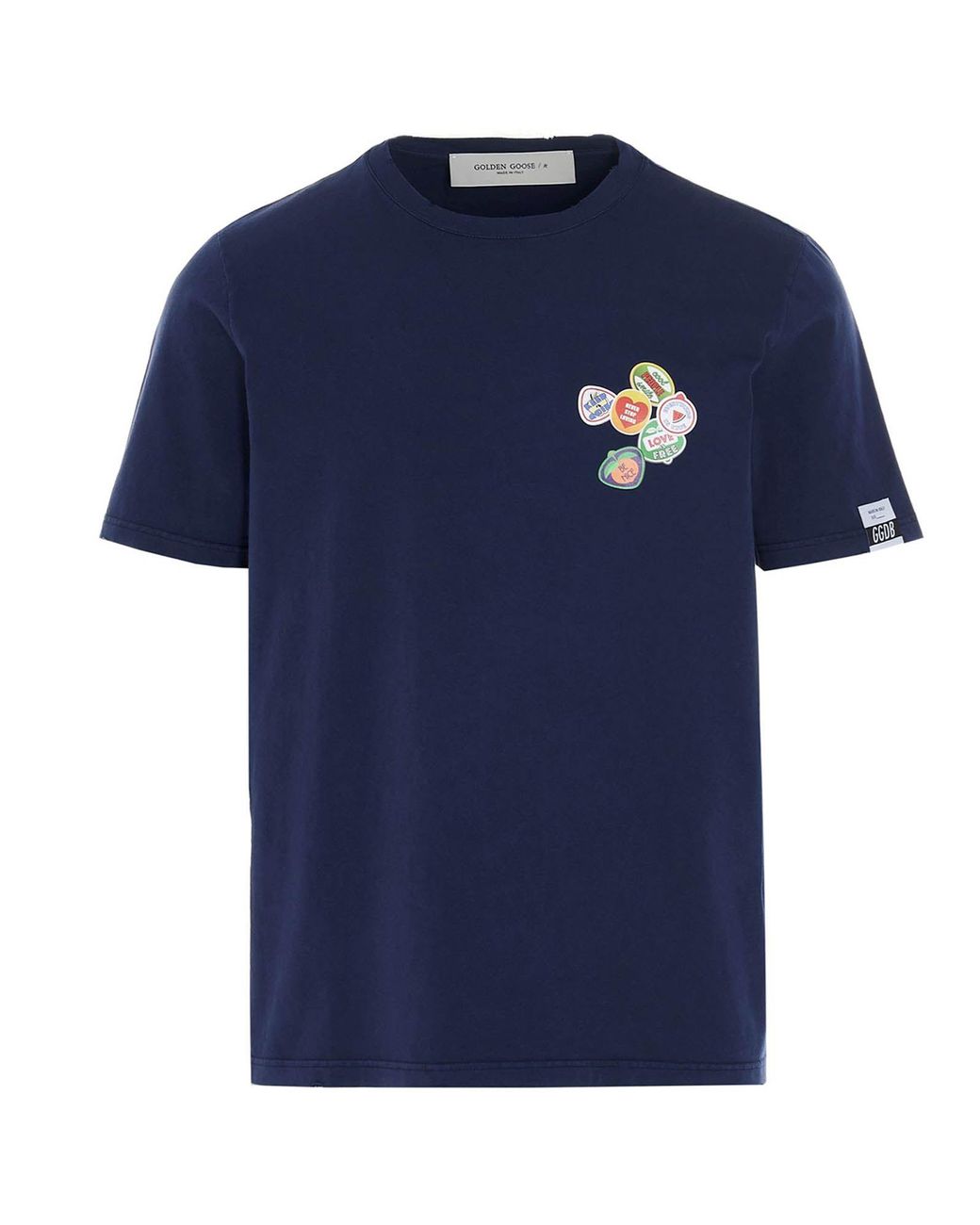 Golden Goose Deluxe Brand T-shirt With Contrasting Details in Blue for ...