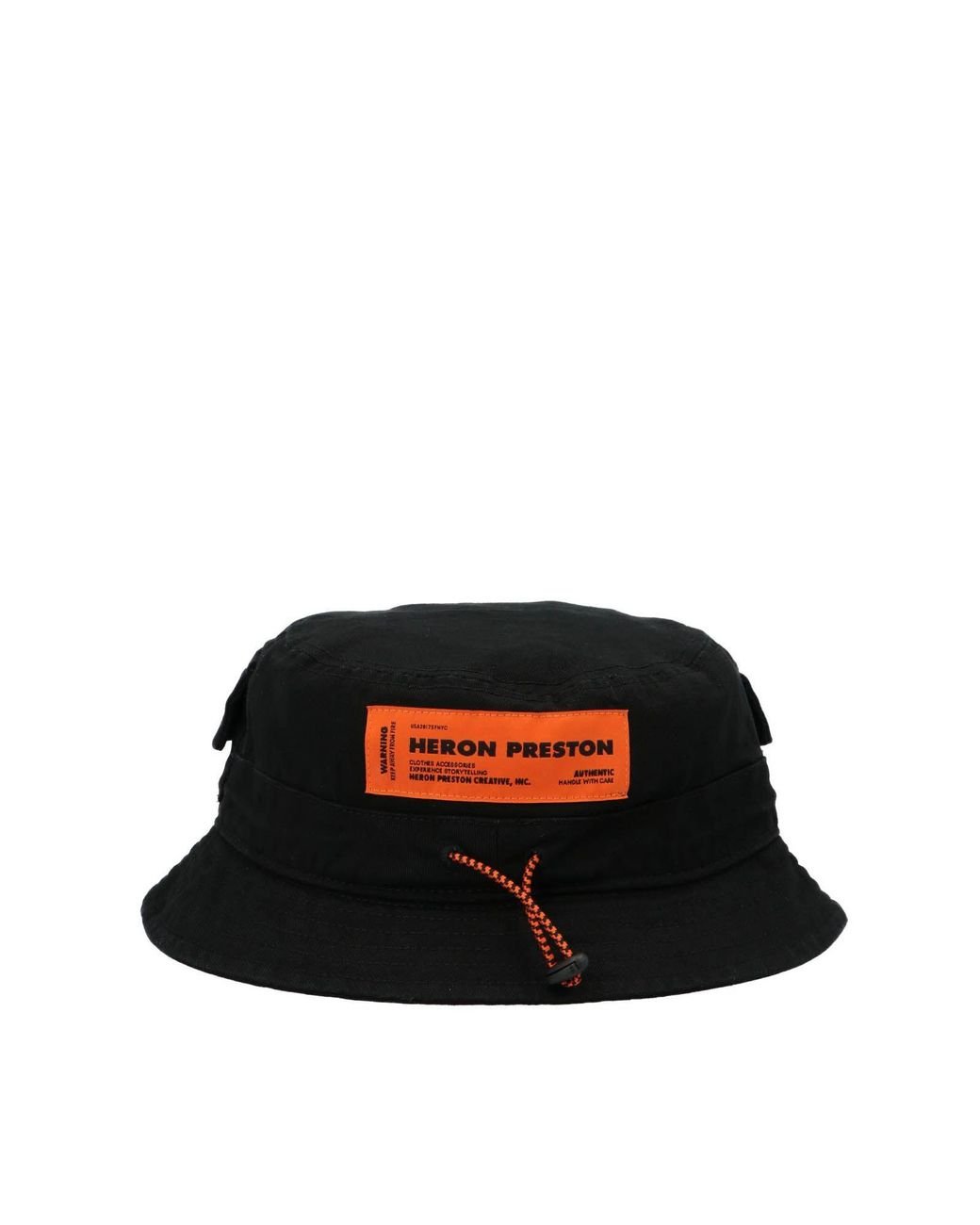 Heron Preston Cotton Logo Bucket Hat in Black for Men - Lyst