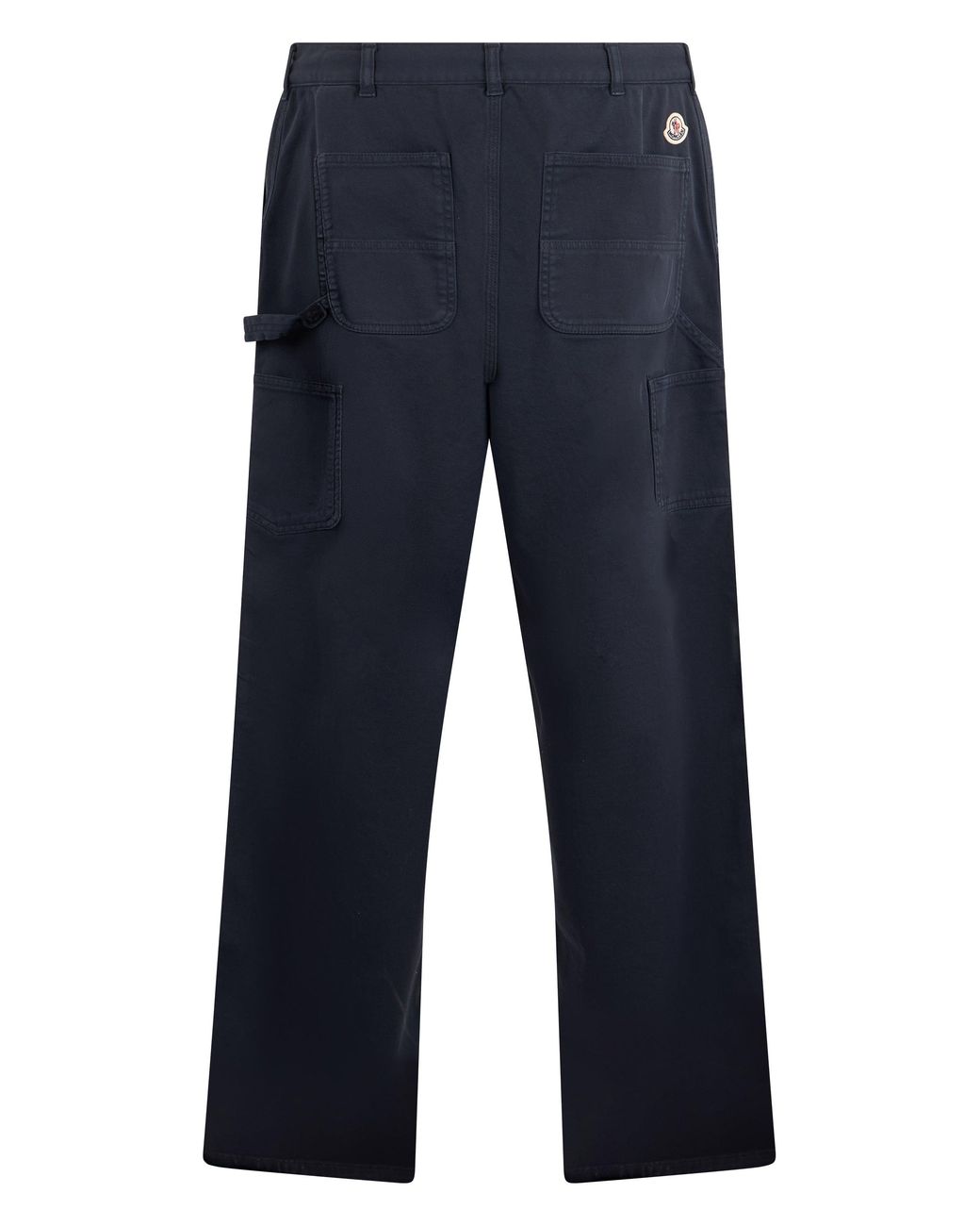 Moncler Blue Moncler Gabardine Cotton-Blend Chinos for men