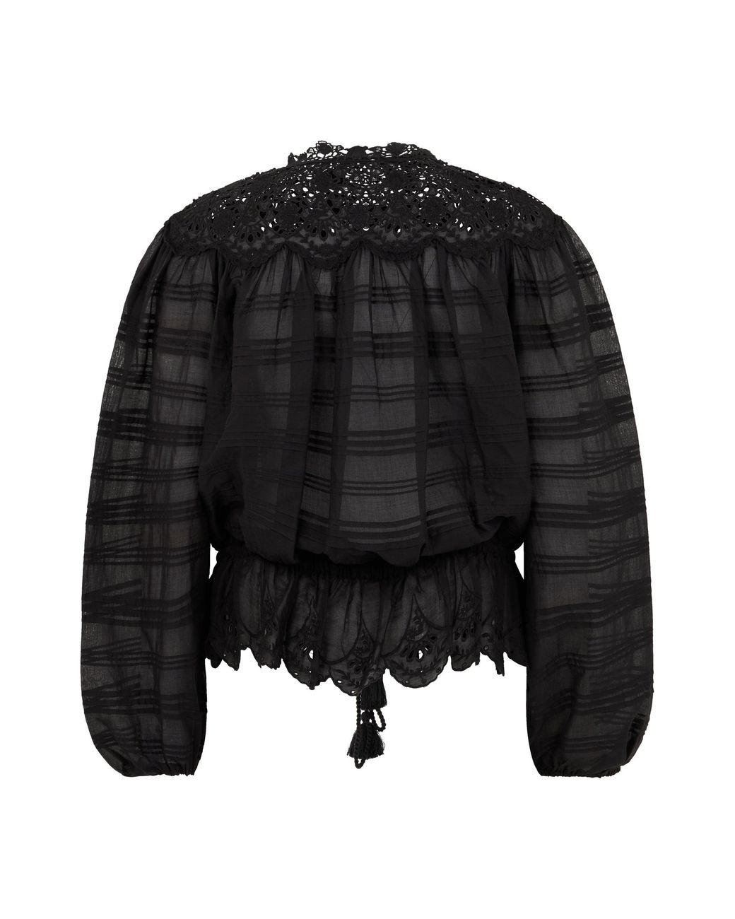 Isabel Marant Black Blouse Long Sleeves Cotton Blouses