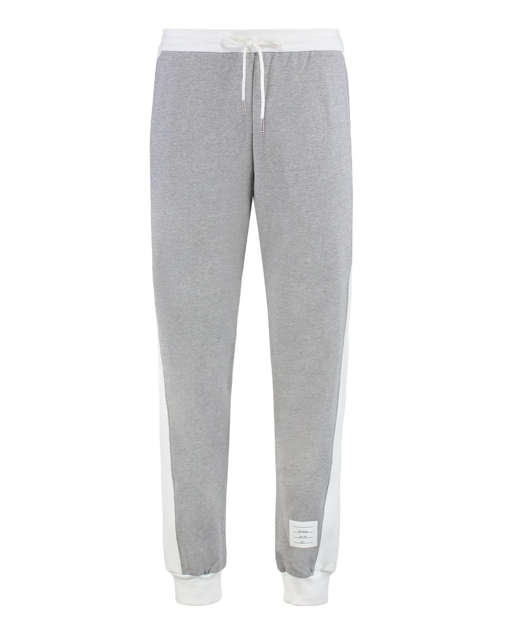 Thom Browne Gray Tricolor Cotton Track Pants for men
