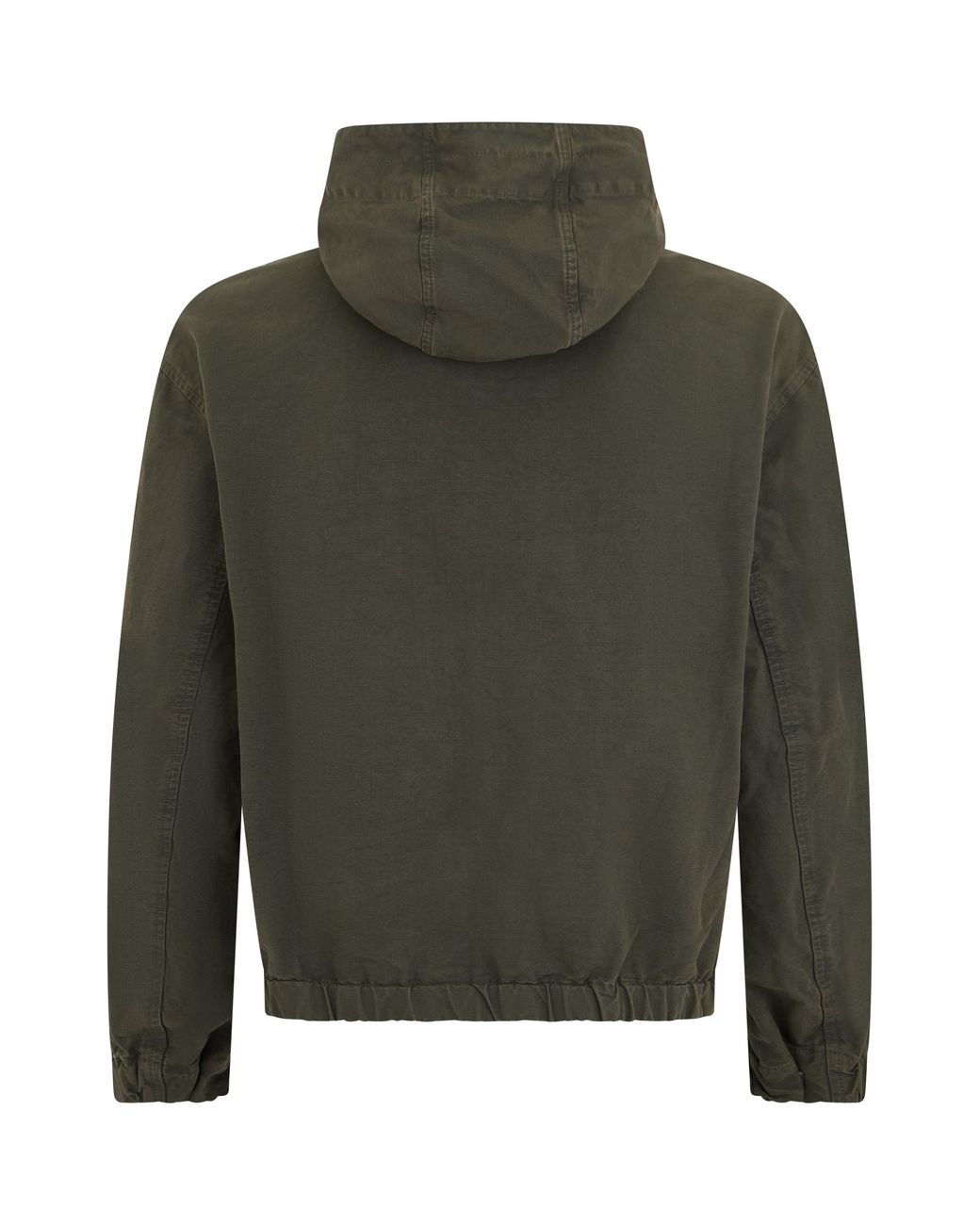 Stone Island Green Hooded Jacket Cotton Bomber for men