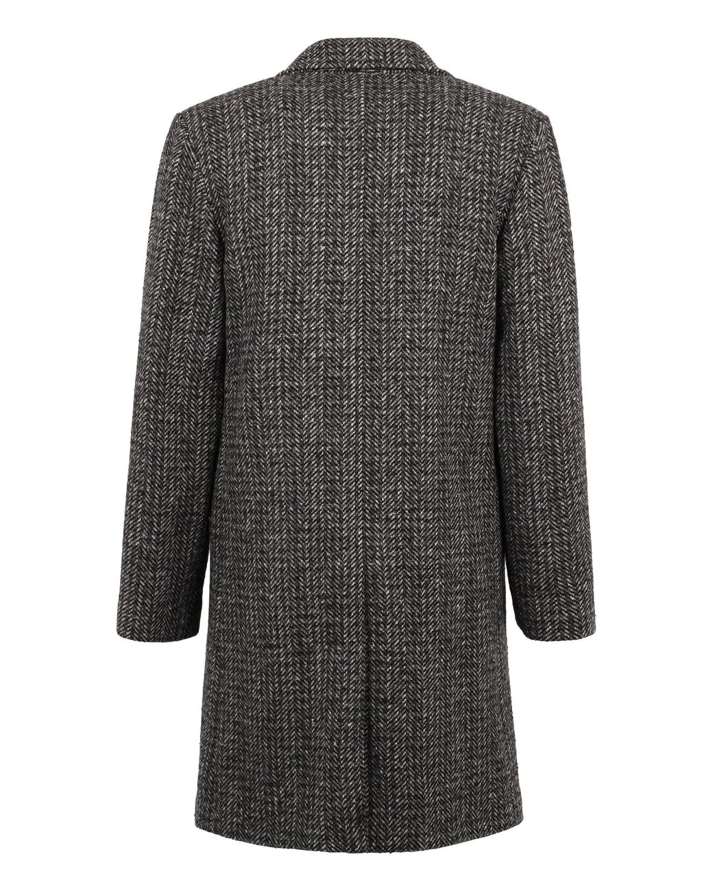 Aspesi Gray Wool Blend Coat for men