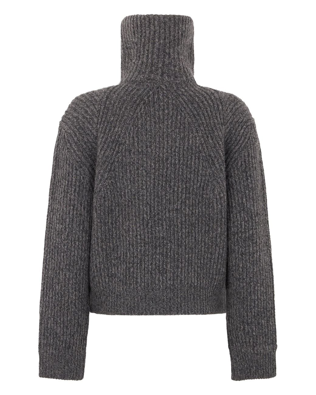 Vince Gray Sweater With Zip Collar