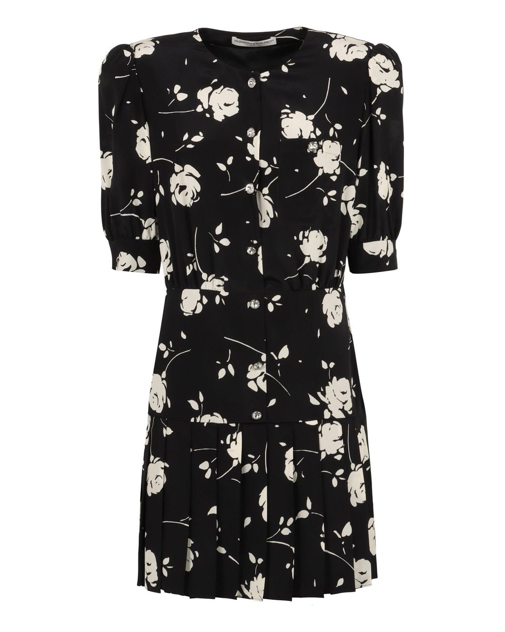 Alessandra Rich Black Mini Dress