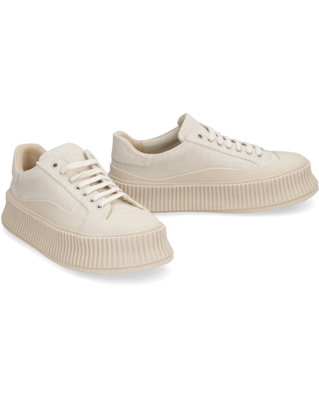 Jil Sander Multicolor Chunky Sneakers Cotton Trainers